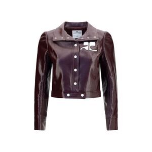 Courrèges Bordeaux Cotton Women's Jacket